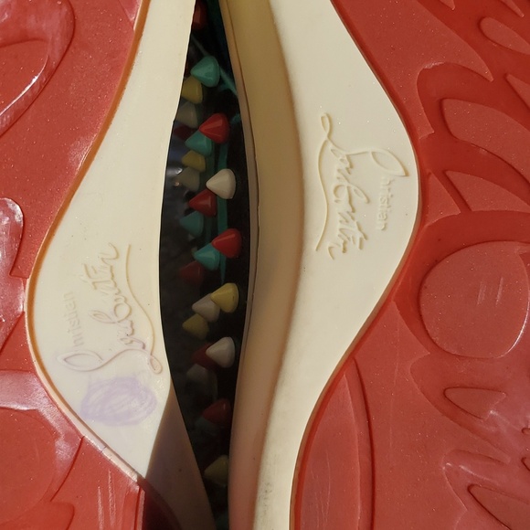 Christian Louboutin Roller Boat Leather Low Trainers Size 8 - Picture 15 of 16